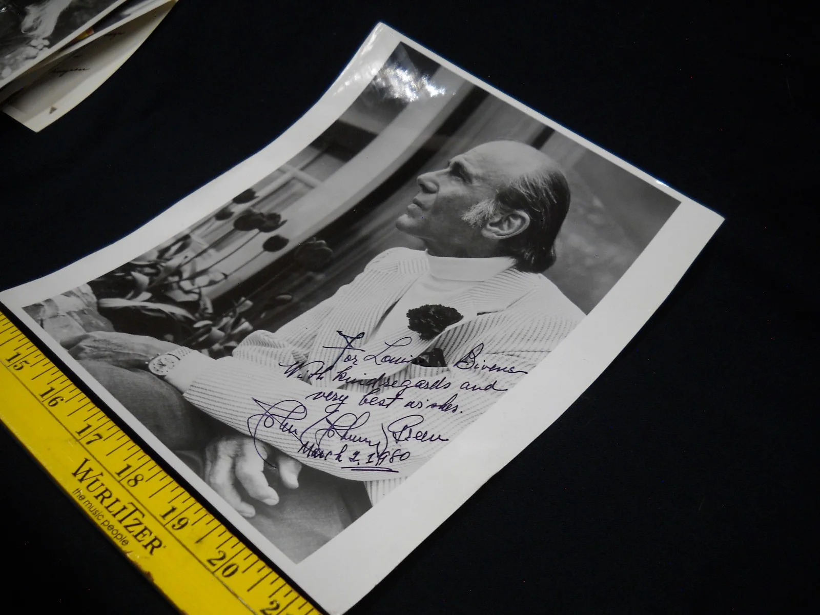 John Green — Autographed Publicity Photo John Green Dated March 2-1980 Composer Conductor, изображение 2