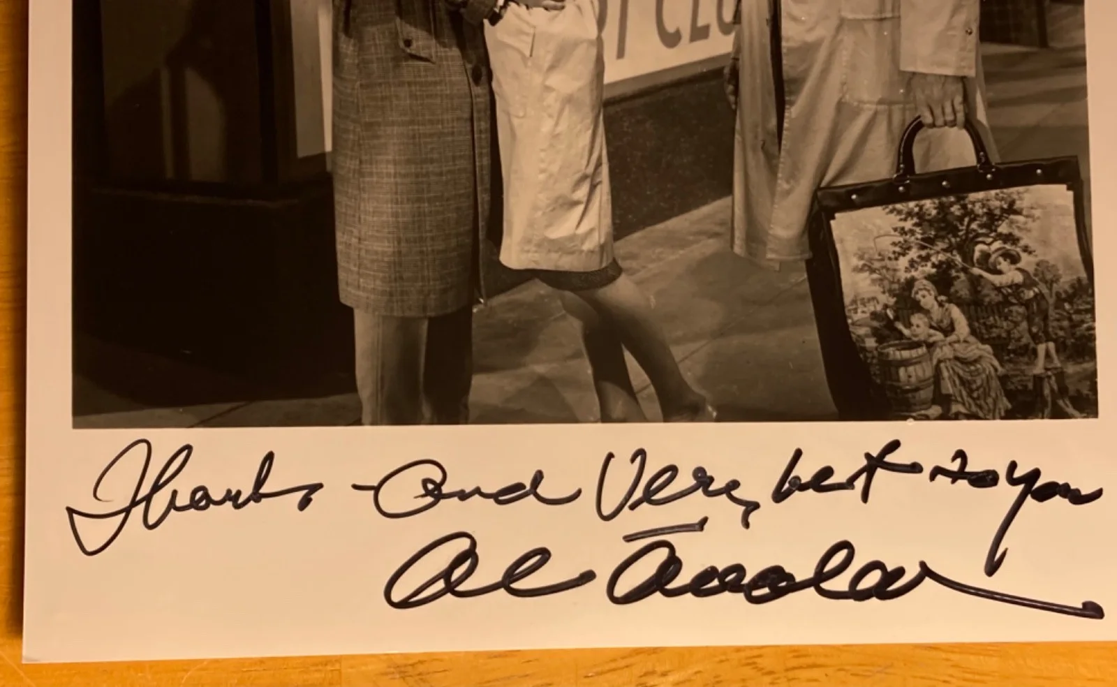 Hand SIGNED Al Avalon 8x10 Photo (w/ Audrey Hepburn) Breakfast at Tiffany's, изображение 3