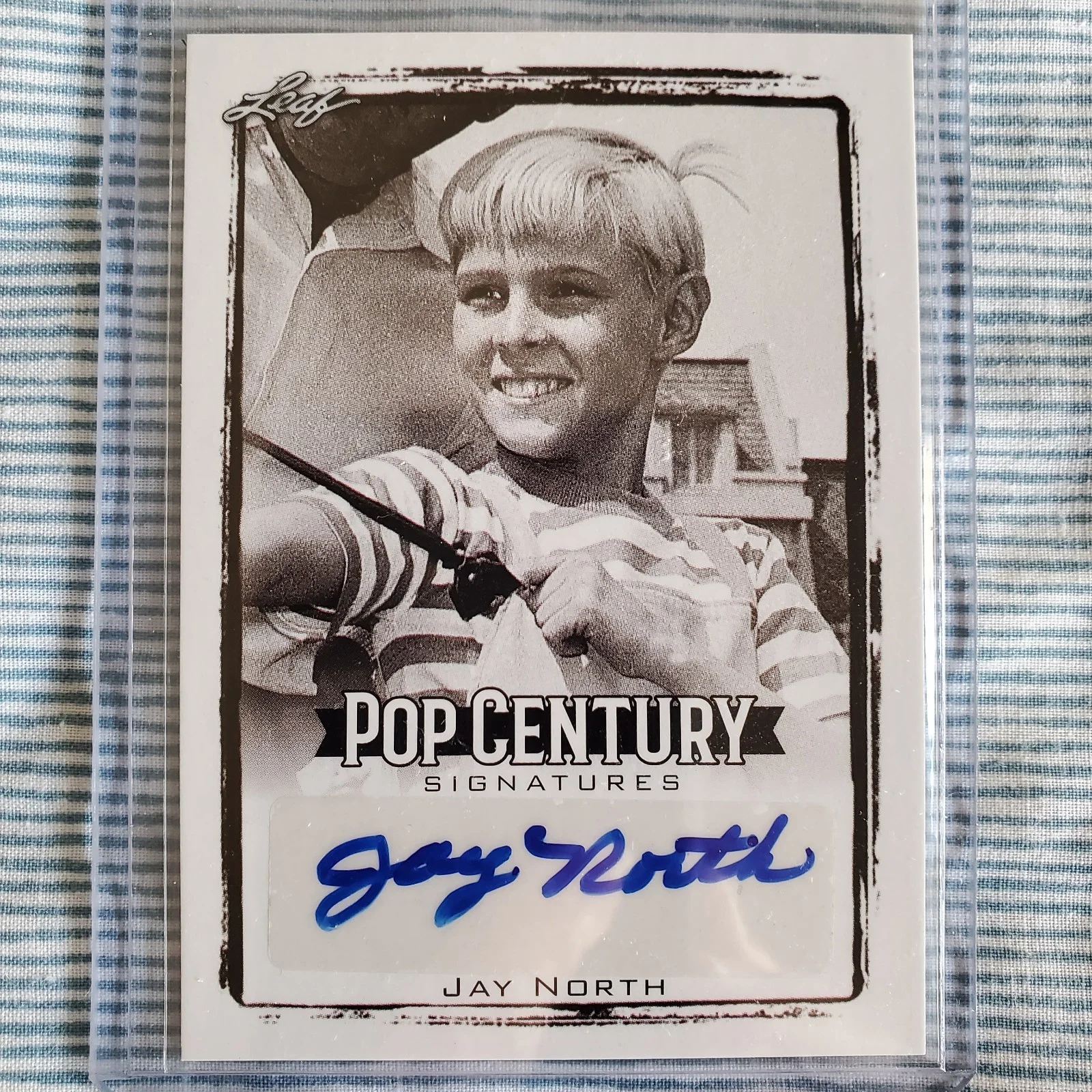Jay North — 2017 Jay North AUTO Pop Century Dennis the Menace COA Leaf Autograph Signature, изображение 2