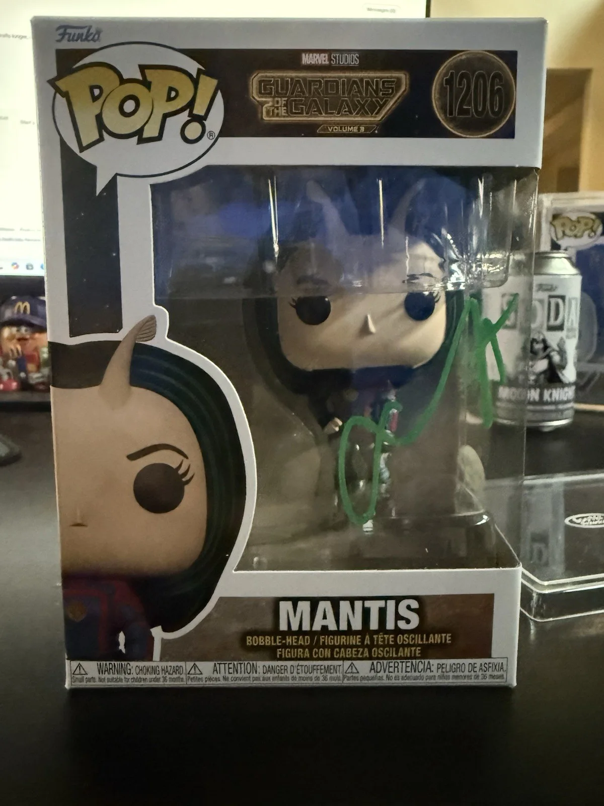 Pom Klementieff — Funko Pop! Marvel - GOTG - Mantis - Signed by Pom Klementieff (ACOA COA), image 2