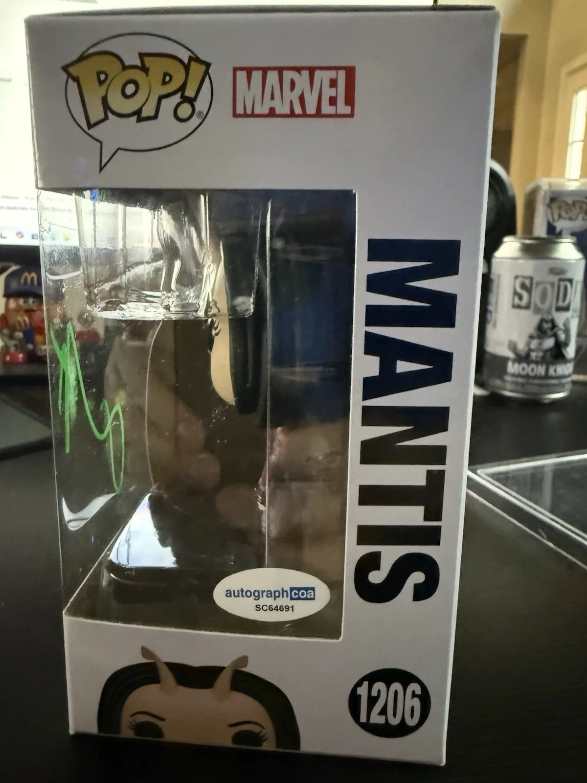 Pom Klementieff — Funko Pop! Marvel - GOTG - Mantis - Signed by Pom Klementieff (ACOA COA), image 5