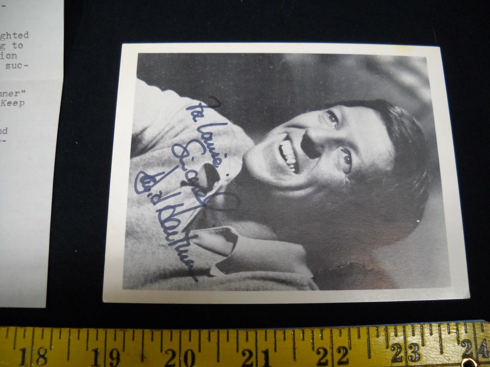 David Hartman — 4x5 Matte Autographed Signed Photo David Hartman W/ Personal Letter 3-20-1975, изображение 3