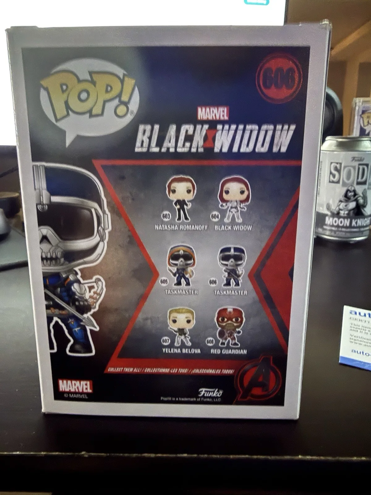 Olga Kurylenko — Funko Pop! Marvel - Black Widow - Taskmaster Signed by Olga Kurylenko (ACOA COA), image 3