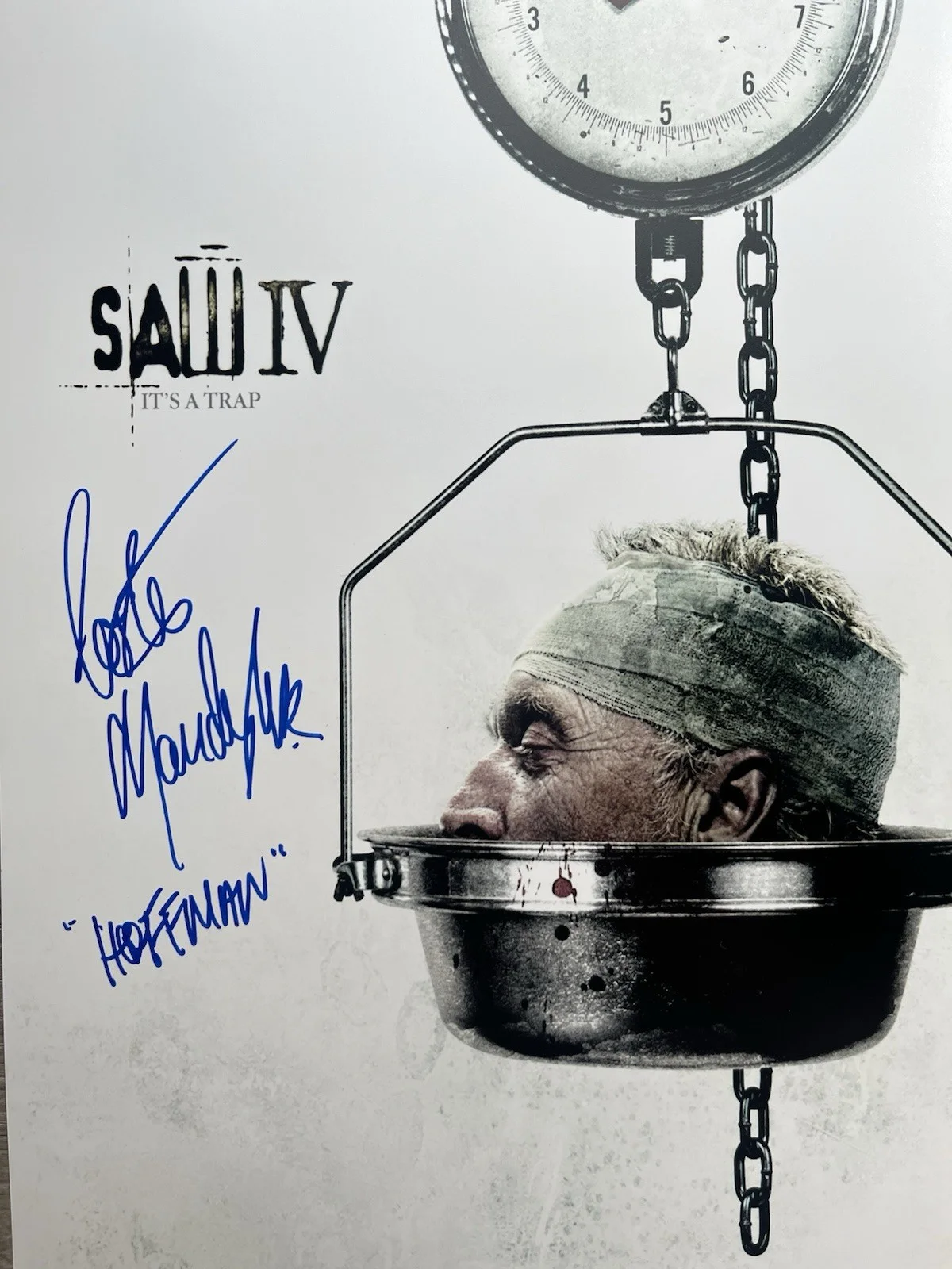 Costas Mandylor — Costas Mandylor Signed Saw IV 11x17 Photo JSA COA Detective Hoffman Jigsaw, изображение 3