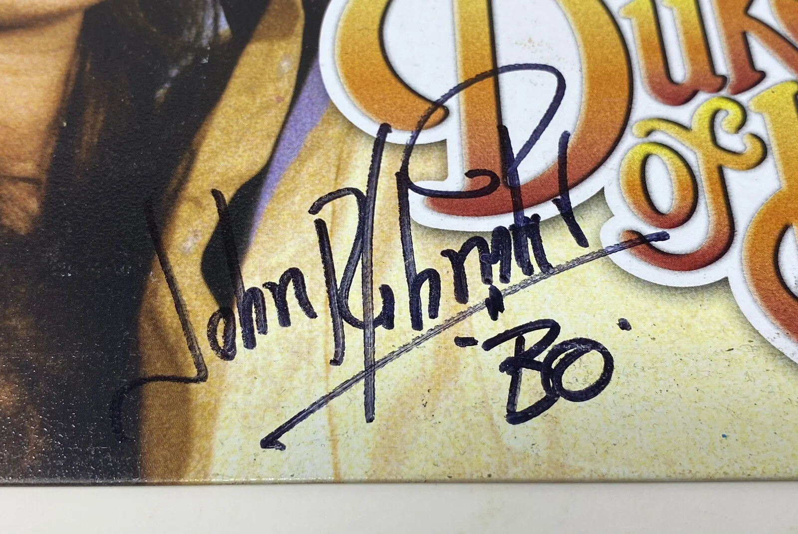 Catherine Bach, Tom Wopat, John Schneider, Ben Jones — DUKES OF HAZZARD Signed x4 Metal Sign Bach Wopat Schneider Jones Autograph JSA, изображение 2