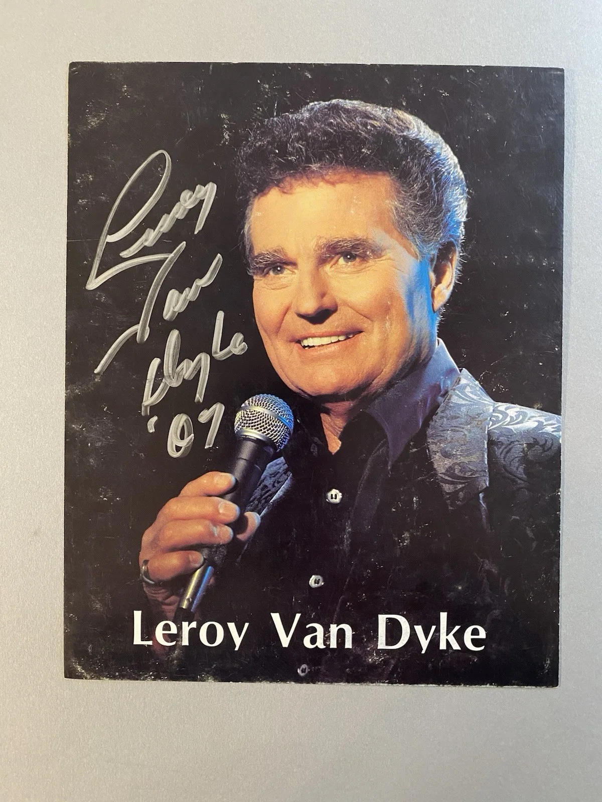 Leroy Van Dyke — Leroy Van Dyke Country Singer AUTOGRAPH Signed 8x10 Photo