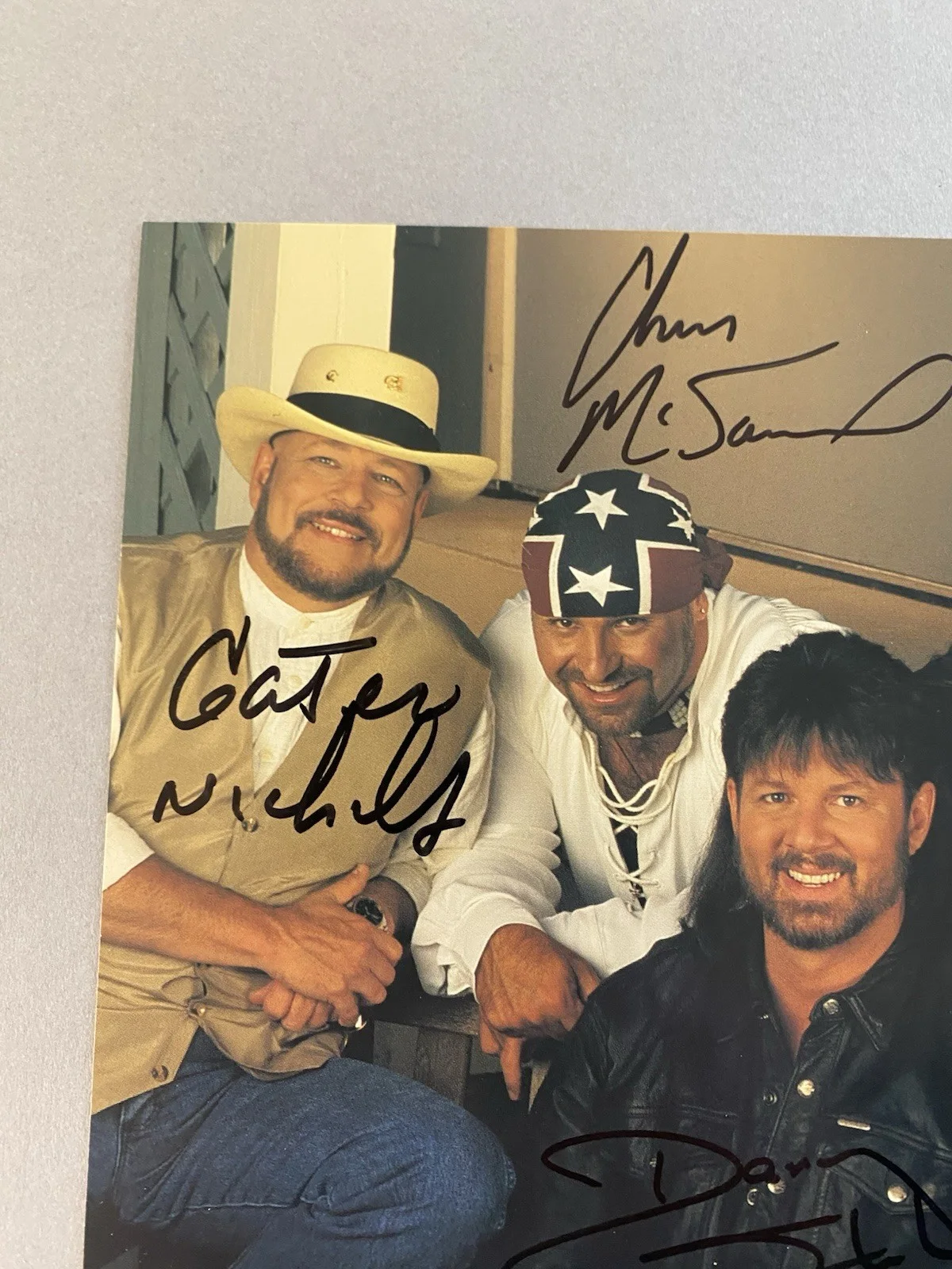 Confederate Railroad Signed Publicity 8x10 Photo Signed By All 6 Complete, изображение 2