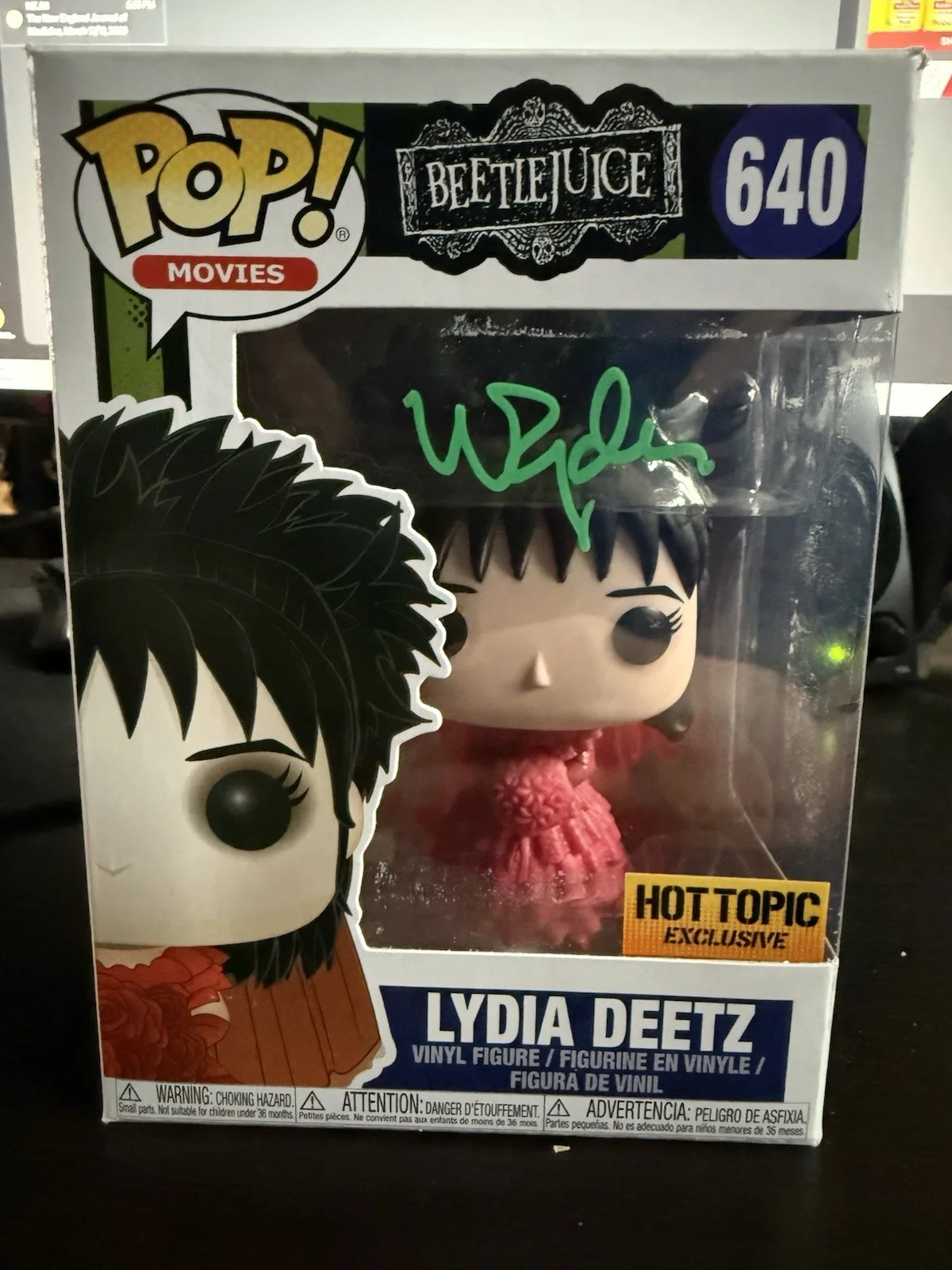 Winona Ryder — Funko Pop! Beetlejuice - Lydia - Signed by Winona Ryder (SWAU COA)