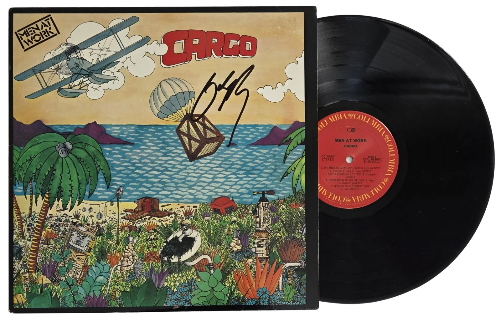 Colin Hay Signed Men At Work Cargo Album COA Proof Autographed Vinyl Record, image 2