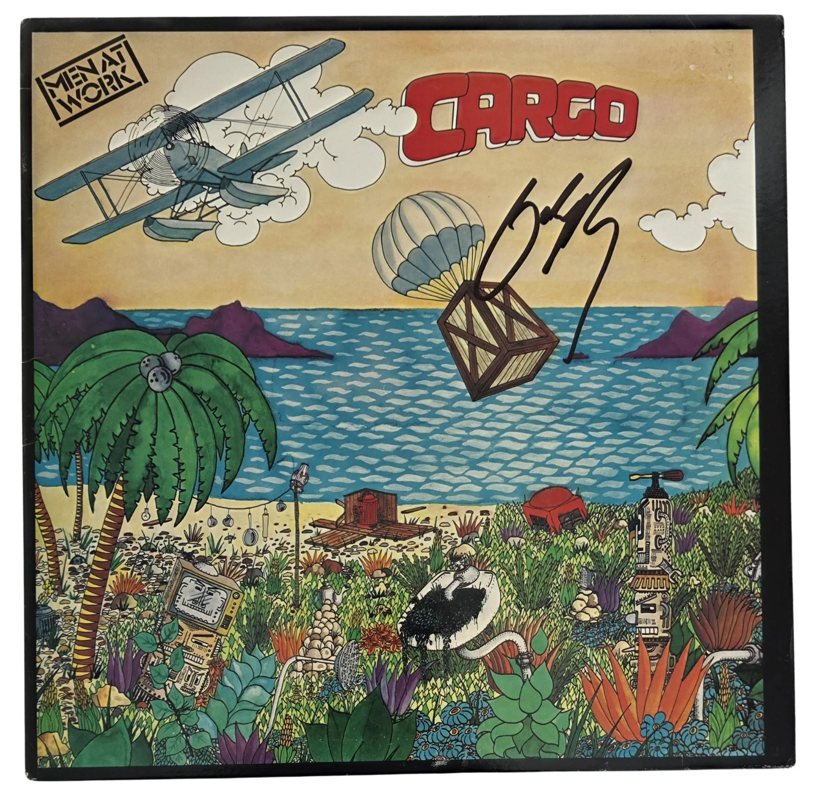 Colin Hay Signed Men At Work Cargo Album COA Proof Autographed Vinyl Record, image 3