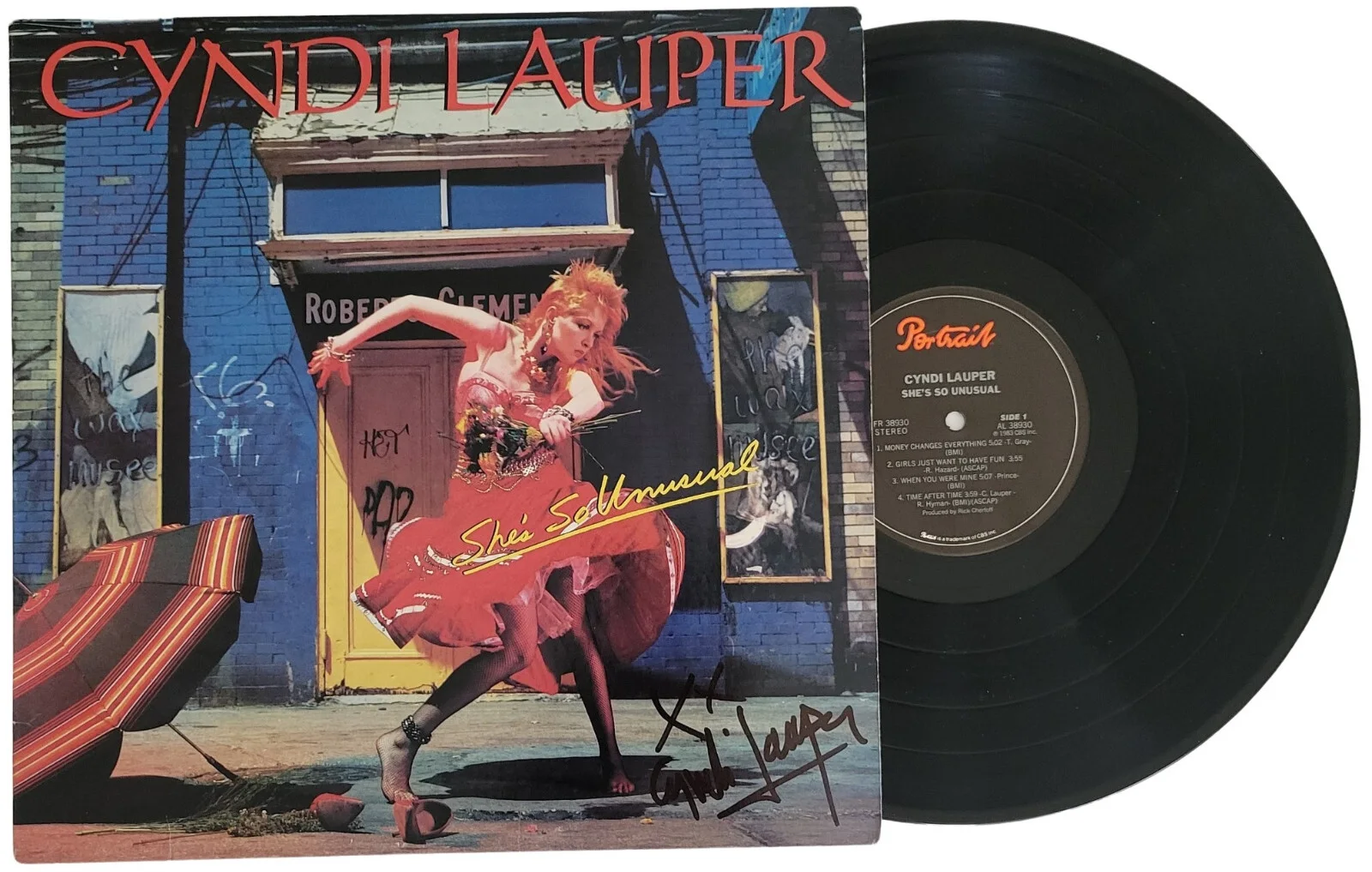 Cyndi Lauper Signed Shes So Unsual Album COA Proof Autographed Vinyl Record, image 2