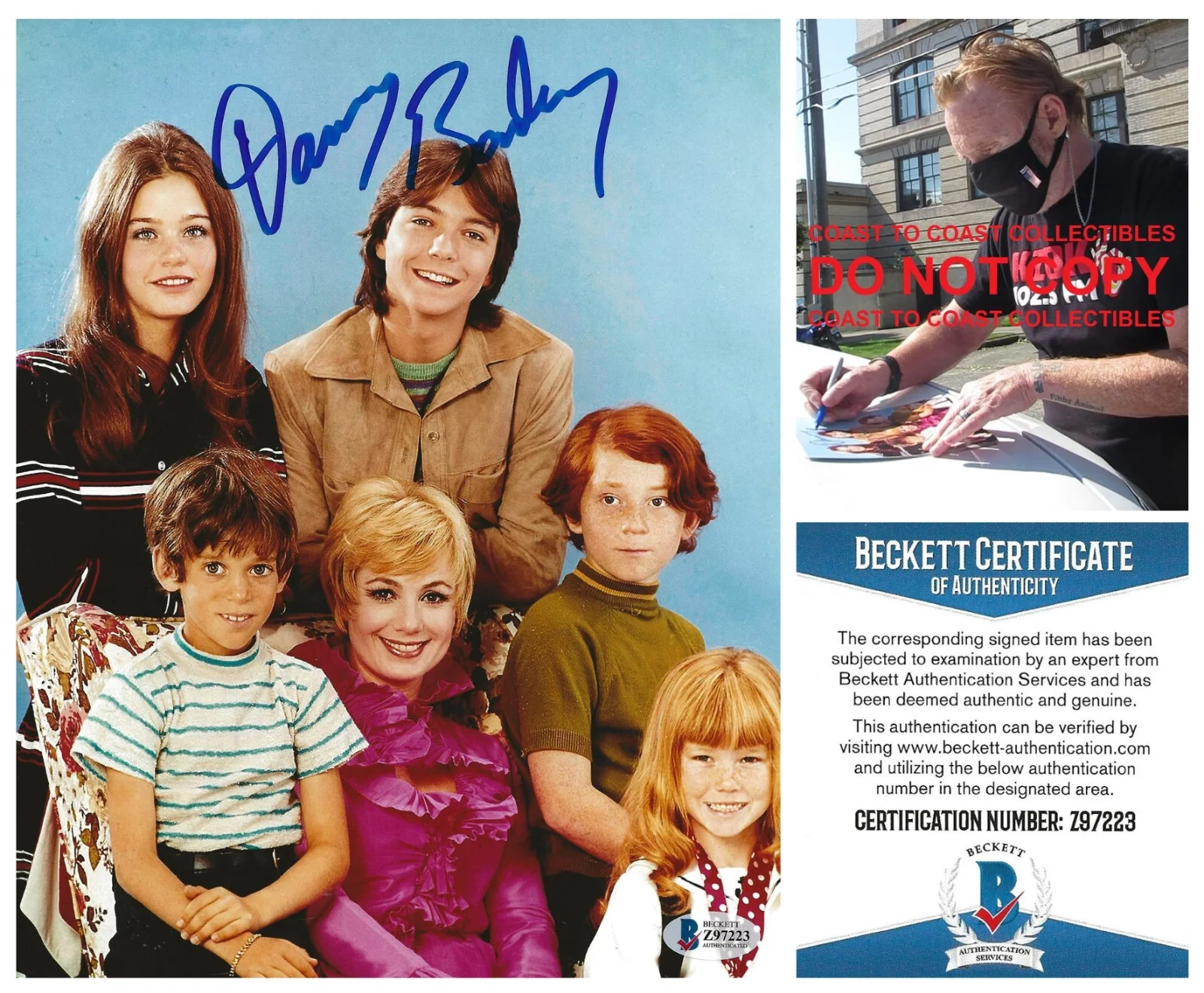 Danny Bonaduce — Danny Bonaduce signed Partridge Family 8x10 photo Beckett COA proof,autographed