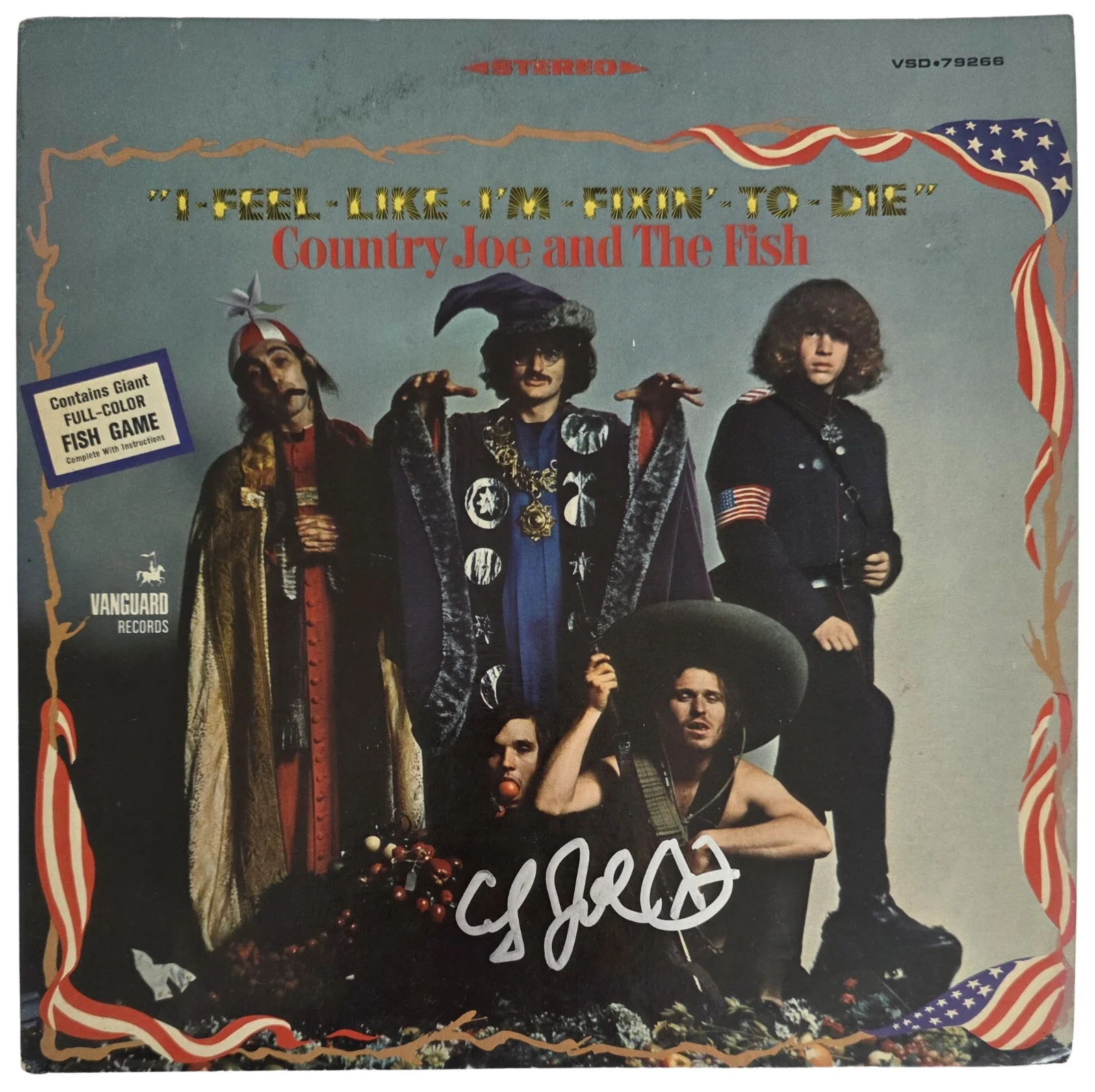 Country Joe Signed I Feel Like I'm ... Album COA Proof Autographed Vinyl Record, изображение 3