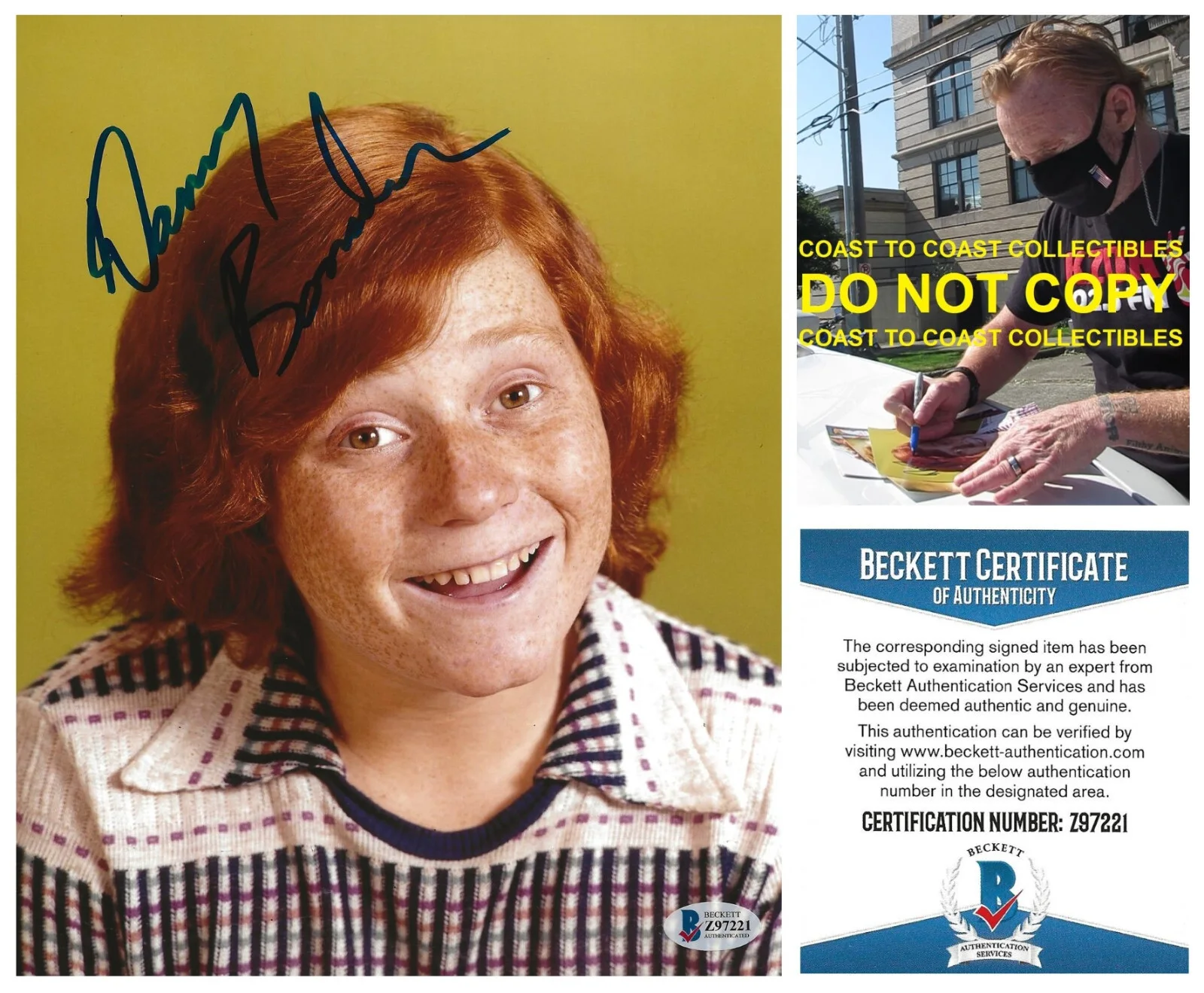 Danny Bonaduce — Danny Bonaduce signed Partridge Family 8x10 photo Beckett COA proof autographed.