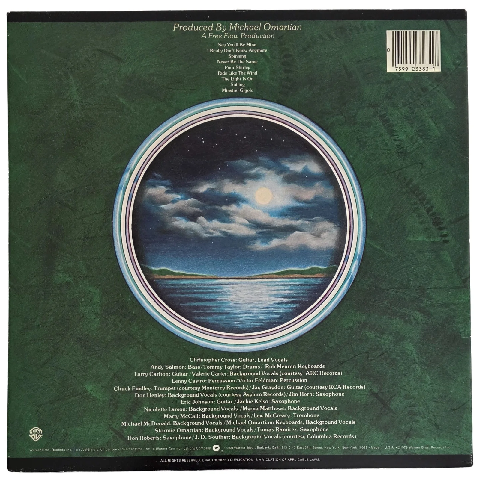 Christopher Cross Signed Album COA Exact Proof Autographed Vinyl Record Sailing, image 5