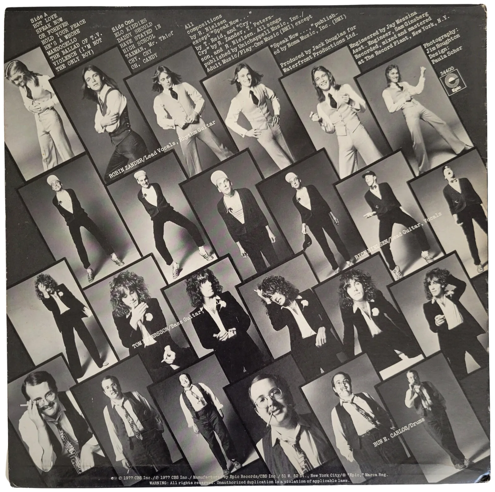 Cheap Trick signed album vinyl record COA proof Zander, Peterson,Nielsen auto, image 4