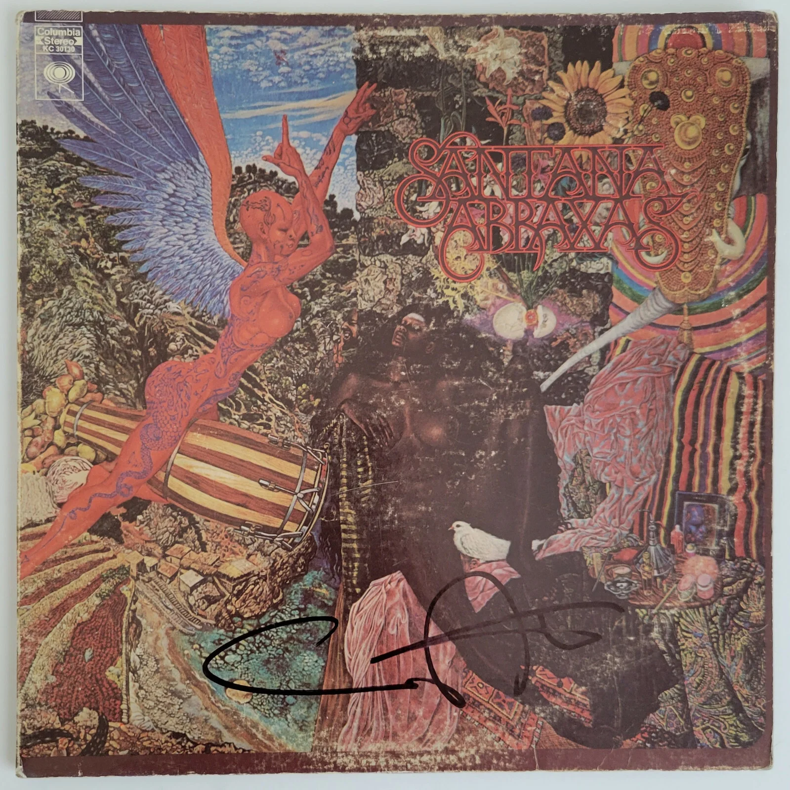 Carlos Santana Signed Santana Abraxas Album COA Exact Proof Autographed Vinyl, изображение 2