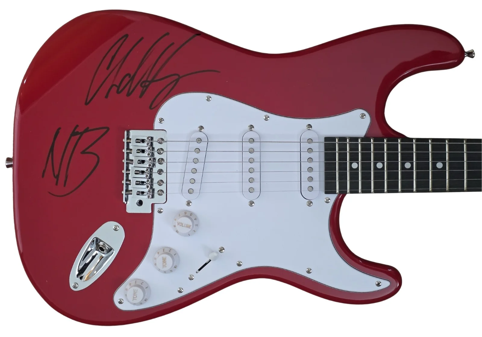 Chad Kroeger Signed Full Size Electric Guitar COA Proof Autographed Nickelback, image 2