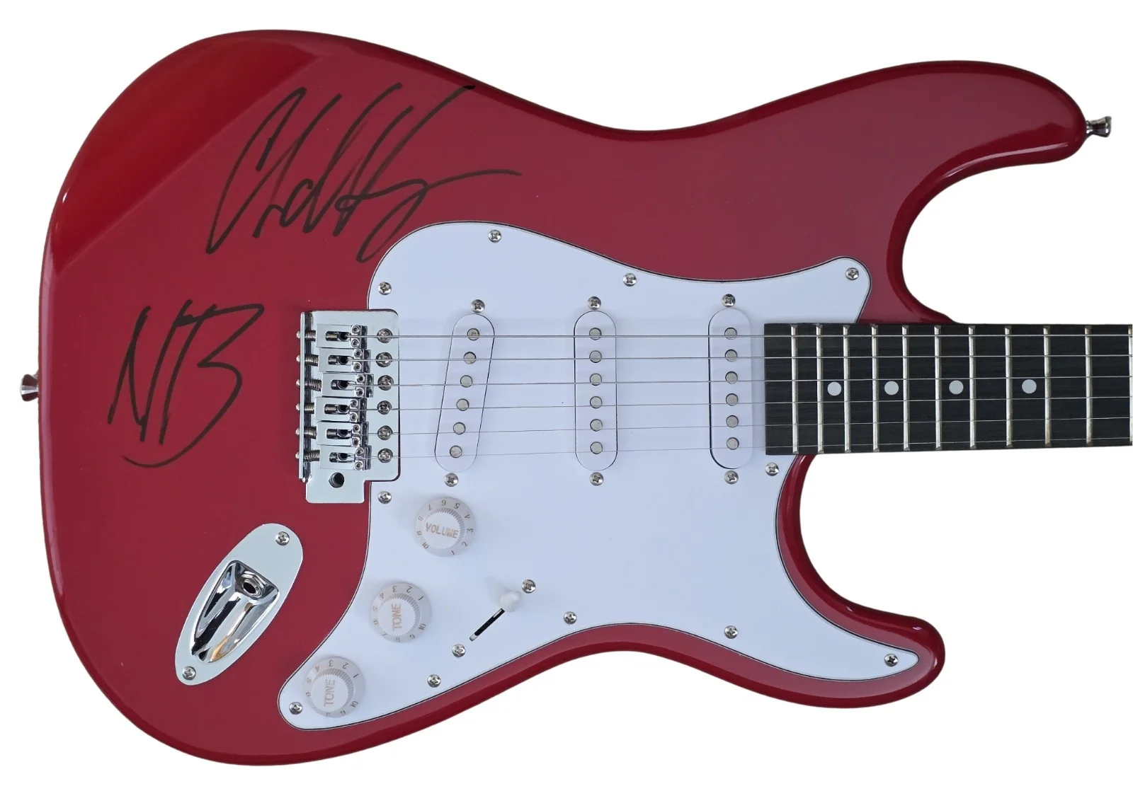 Chad Kroeger Signed Full Size Electric Guitar COA Proof Autographed Nickelback, image 5