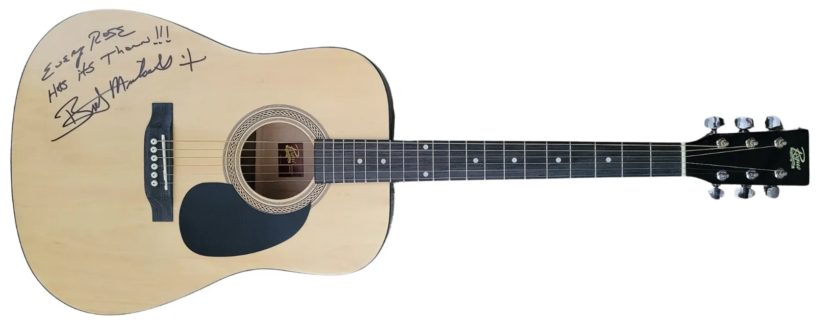 Bret Michaels Poison Signed Full Size Acoustic Guitar COA Proof Autographed, image 4