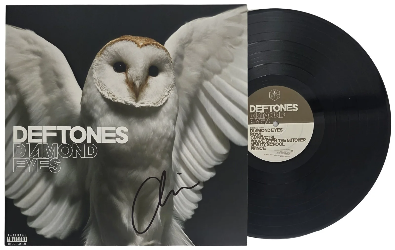 Chino Moreno Signed Deftones Diamond Eyes Album Proof Autographed Vinyl Record, image 2
