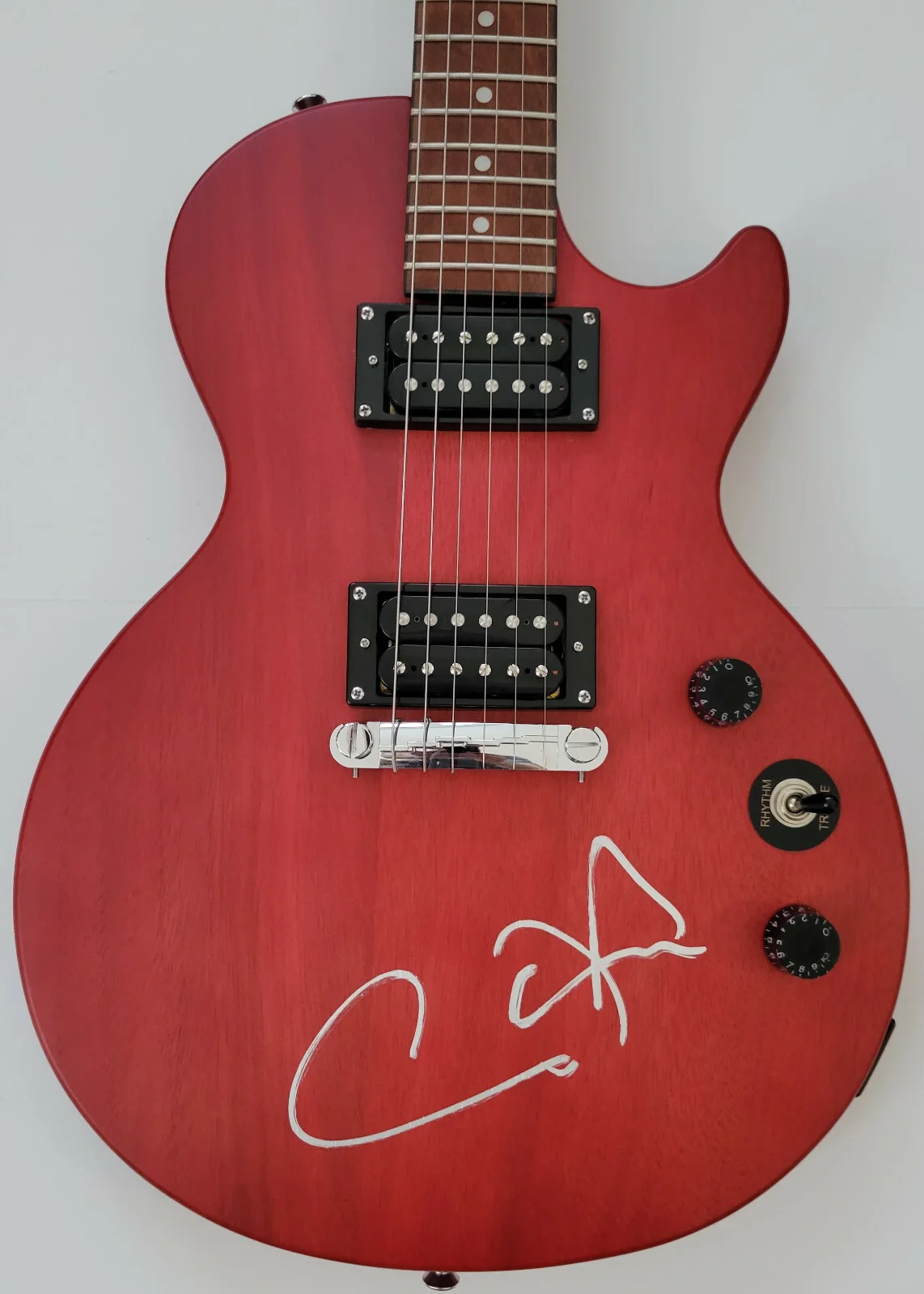 Carlos Santana signed Epiphone Les Paul guitar COA exact proof autographed Rare, изображение 2