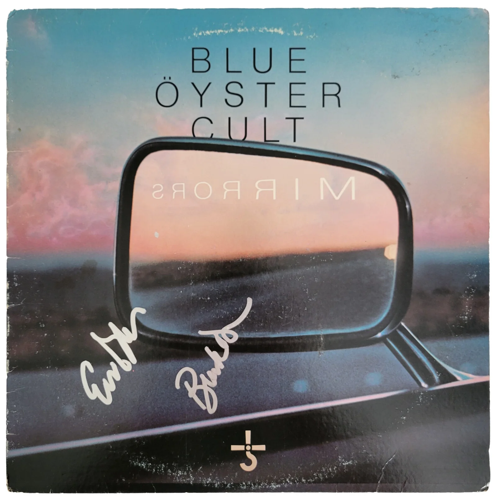 Buck Dharma Eric Bloom signed Blue Oyster Cult Mirrors album COA proof Vinyl LP, image 3