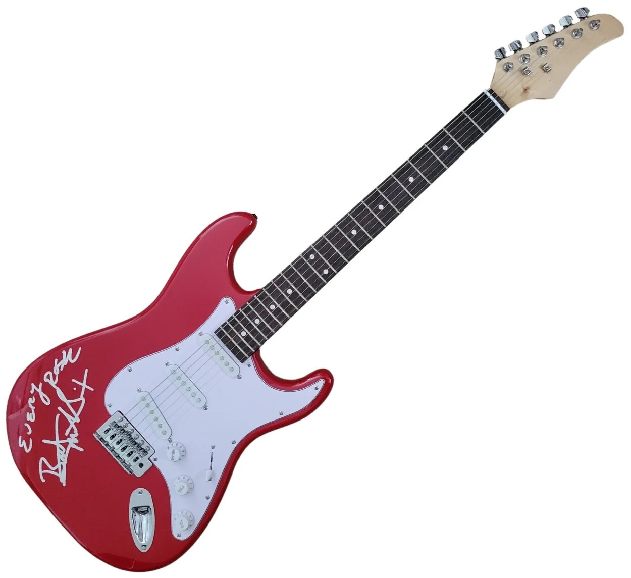Bret Michaels Poison Signed Full Size Electric Guitar COA Proof Autographed, image 3