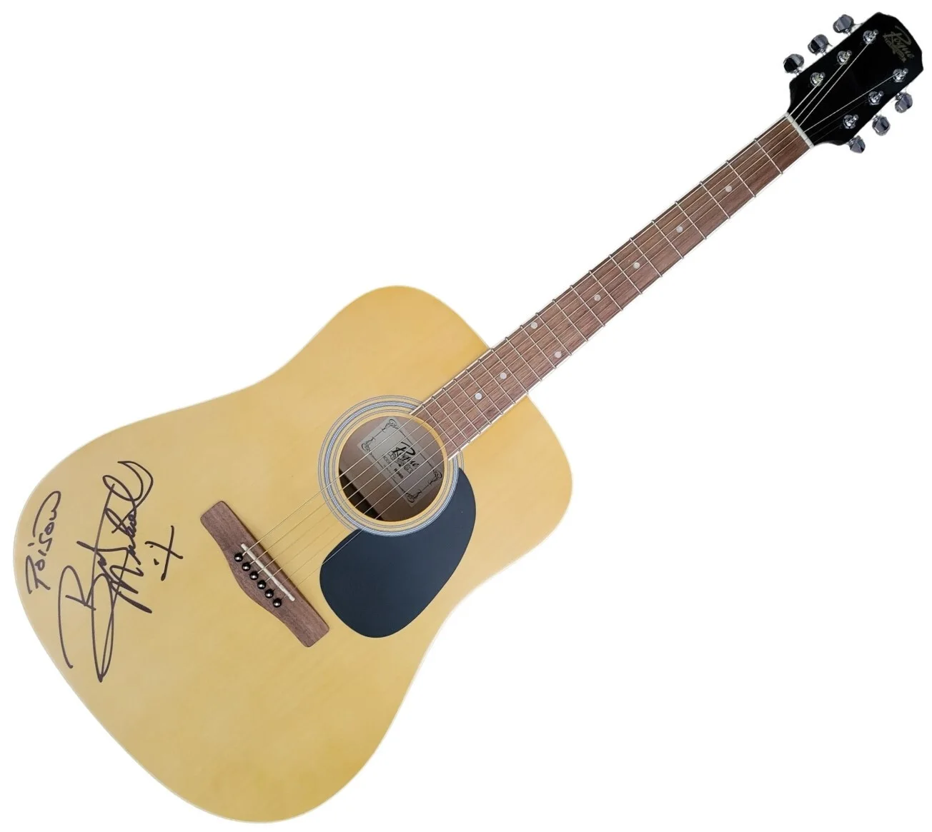 Bret Michaels Poison Signed Full Size Acoustic Guitar COA Proof Autographed., image 3
