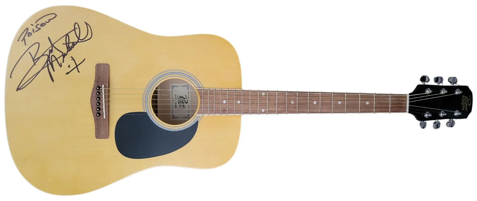 Bret Michaels Poison Signed Full Size Acoustic Guitar COA Proof Autographed., image 4
