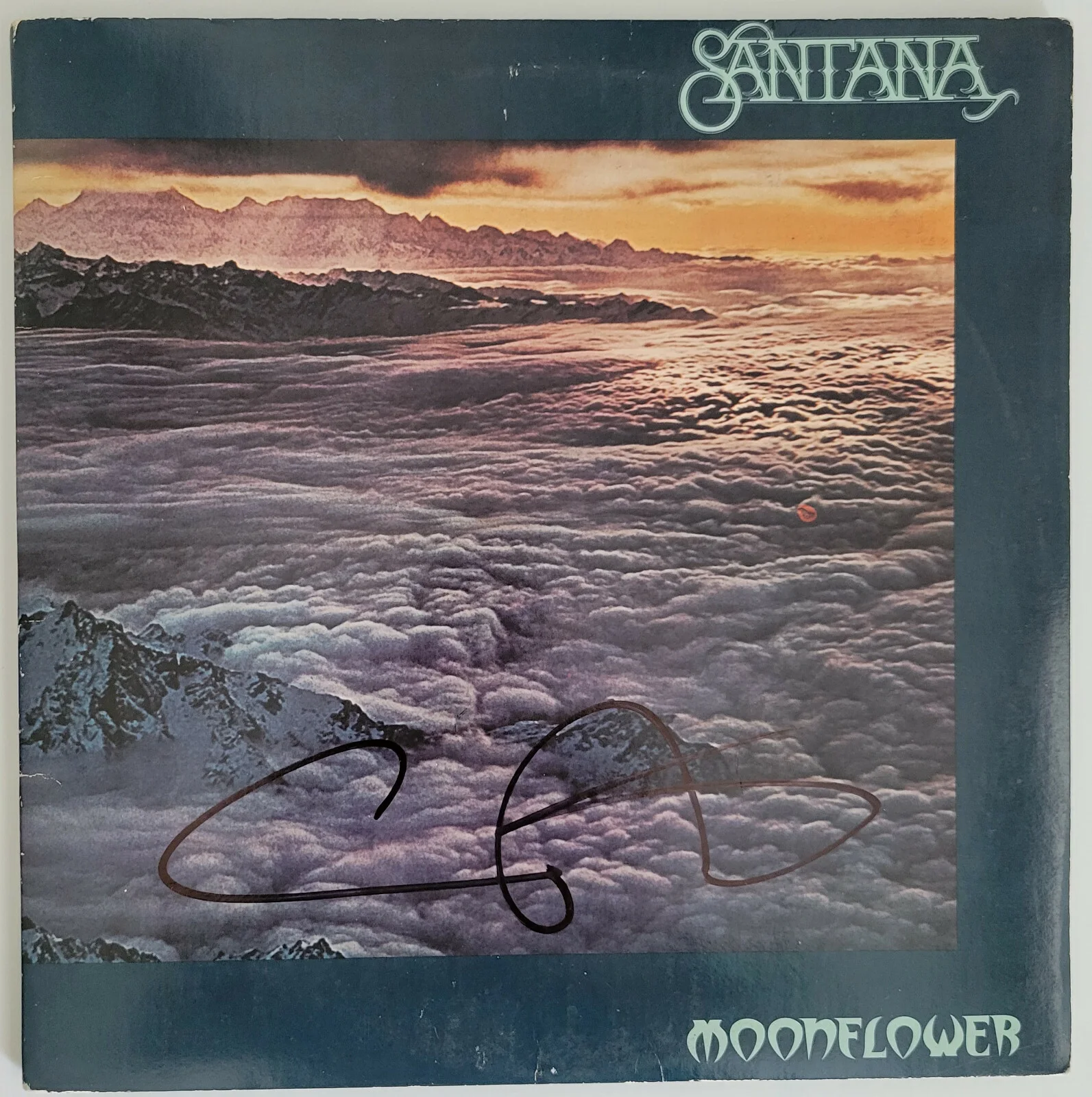 Carlos Santana Signed Santana Moonflower Album COA Exact Proof Autographed Vinyl, изображение 3