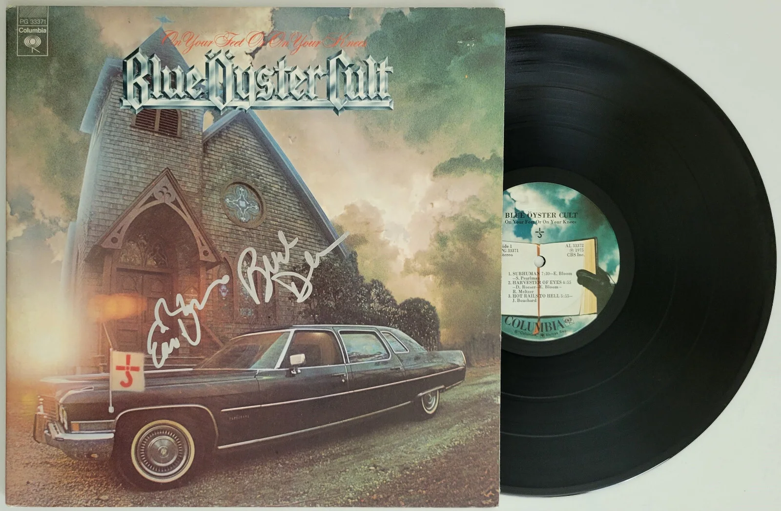 Buck Dharma Eric Bloom signed Blue Oyster Cult album COA exact proof autographed, image 2