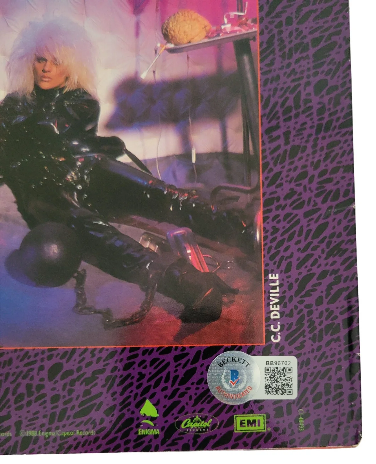Bret Michaels Signed Poison Open Up and Say Ahh Album Proof Beckett..Auto Vinyl, изображение 5