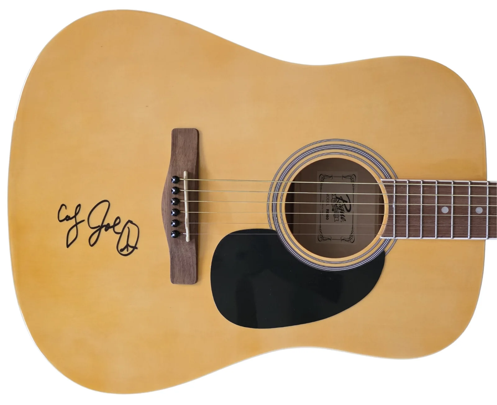 Country Joe McDonald Signed Full Size Acoustic Guitar COA Proof Autographed Rare, image 3