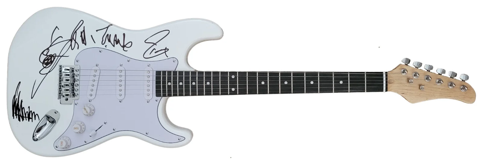 Cheap Trick Band Signed Full Size Electric Guitar COA Proof Robin,Rick,Tom Auto., image 2
