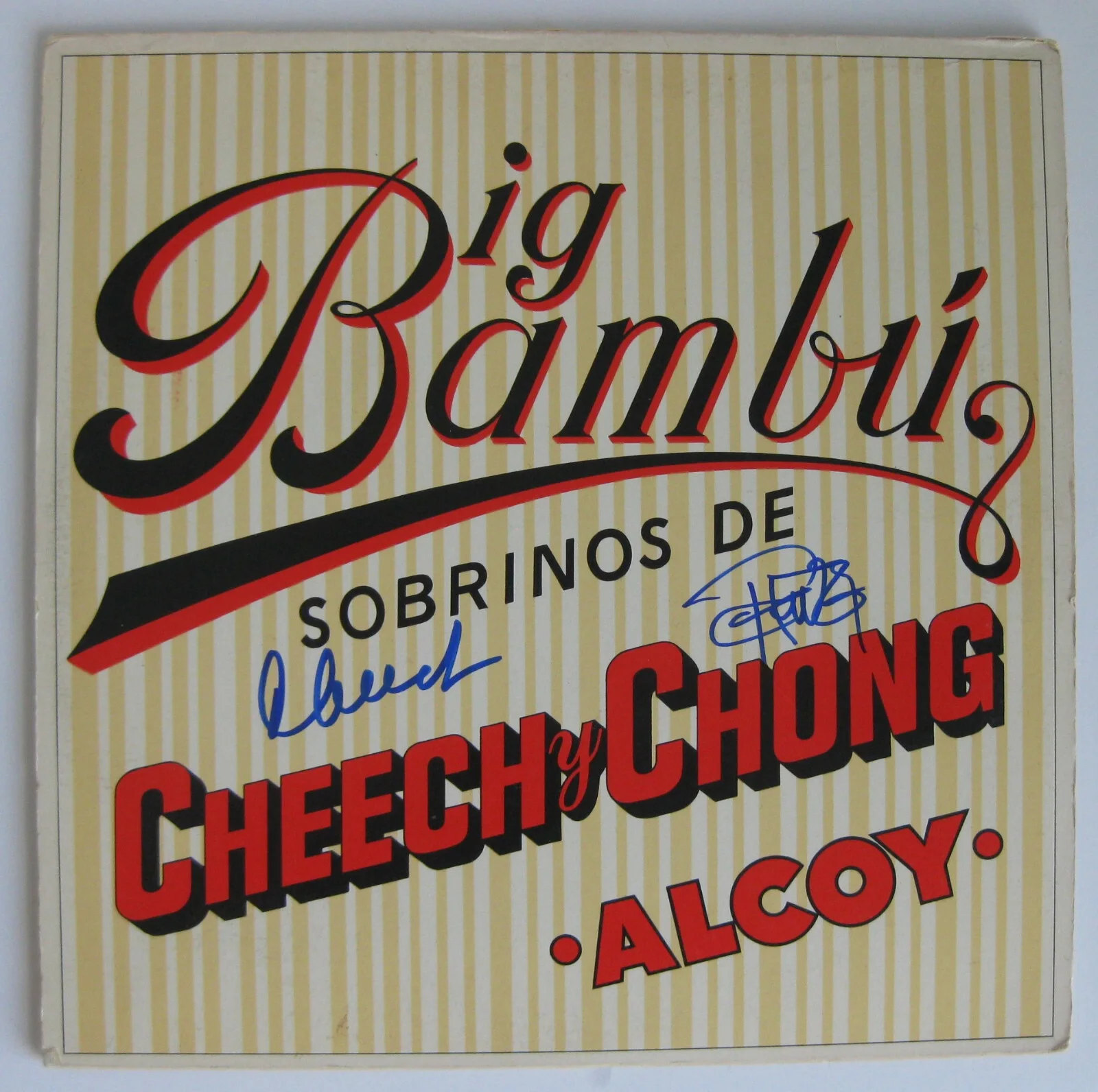 Cheech, Chong — Cheech and Chong Signed Big Bambu Album Proof Beckett COA Autographed Vinyl, изображение 3