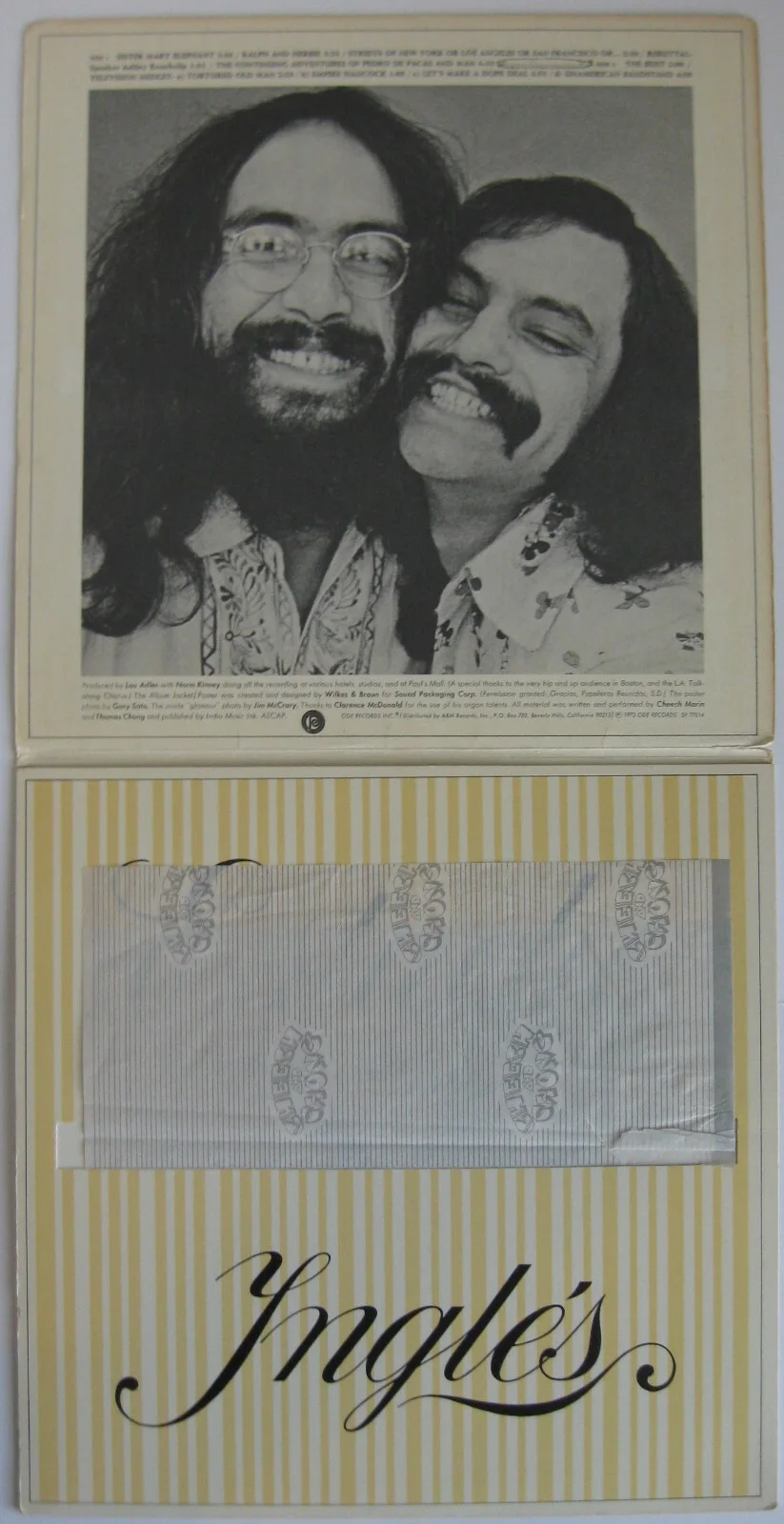 Cheech, Chong — Cheech and Chong Signed Big Bambu Album Proof Beckett COA Autographed Vinyl, изображение 4