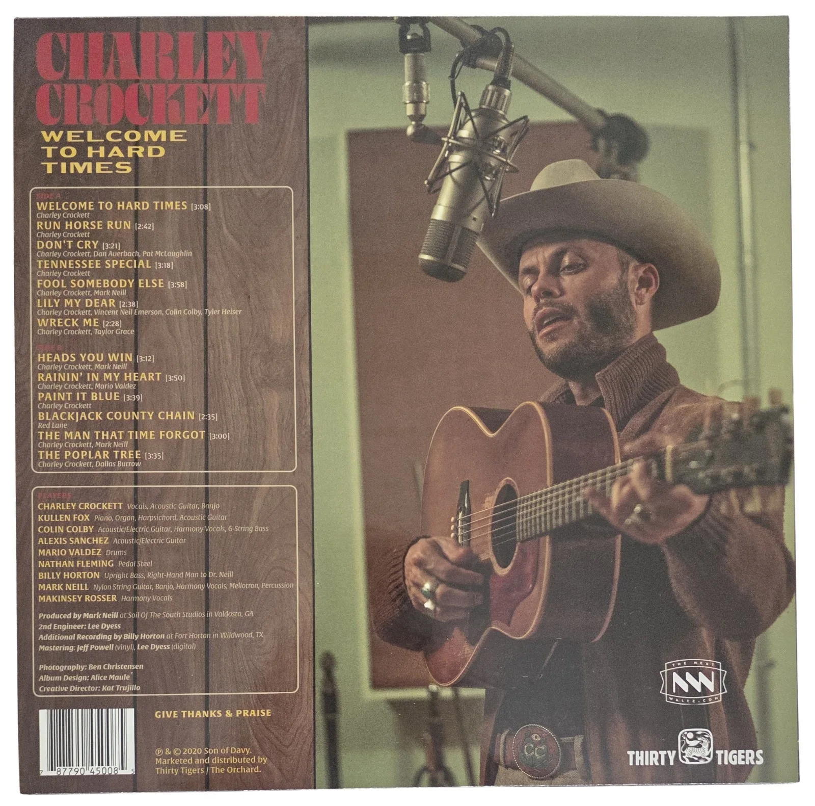 Charley Crockett Signed Welcome to Hard Times Album COA Proof Autographed Vinyl, изображение 5