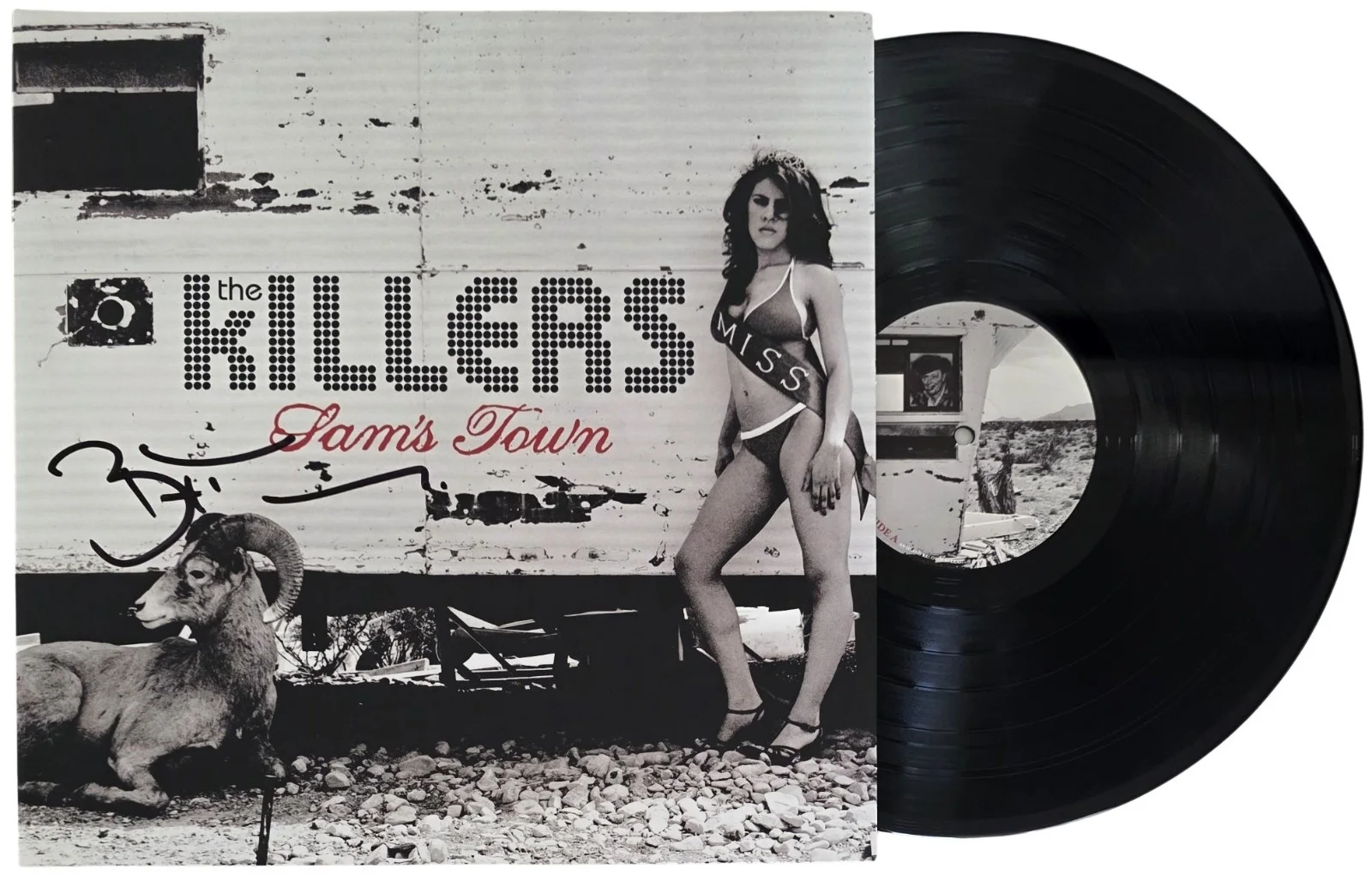 Brandon Flowers Signed The Killers Sams Town Album COA Proof Autographed Vinyl, изображение 2