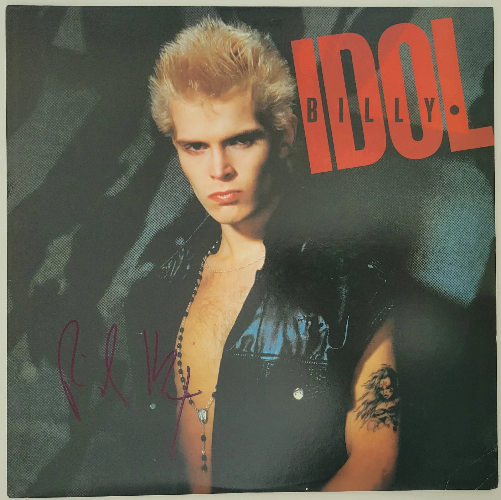 Billy Idol signed seft titled album LP vinyl Record COA exact proof autographed, изображение 3