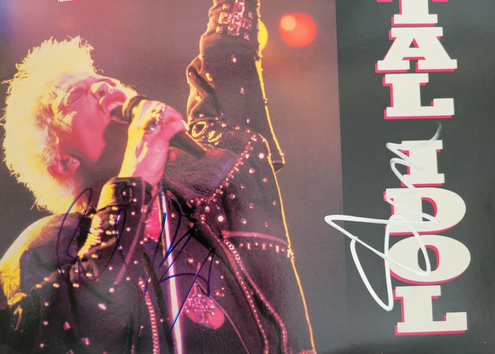 Billy Idol Steve Stevens signed Vital Idol album vinyl COA proof autographed, изображение 3