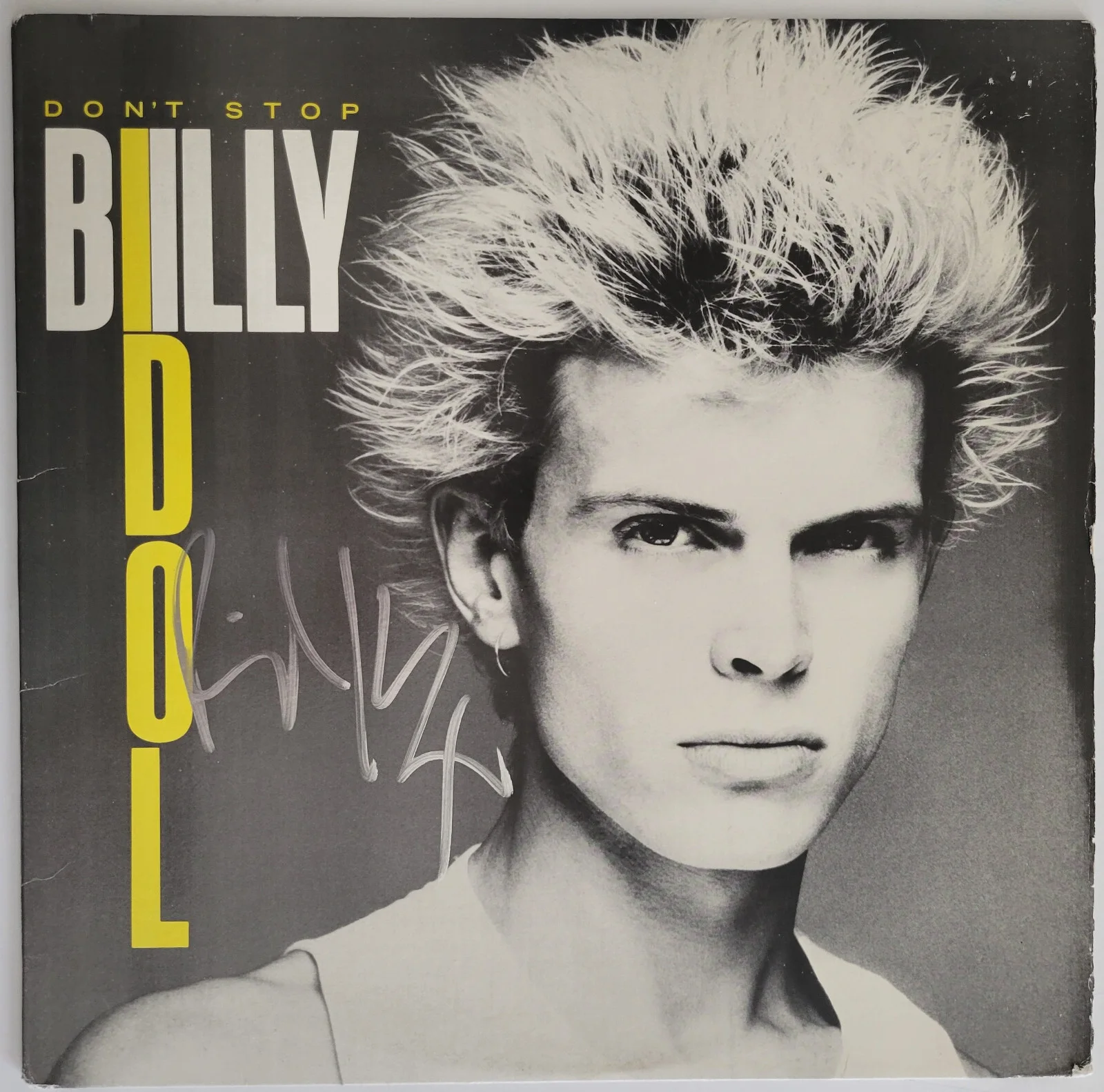 Billy Idol signed Don't Stop album vinyl LP COA exact proof autographed, изображение 3