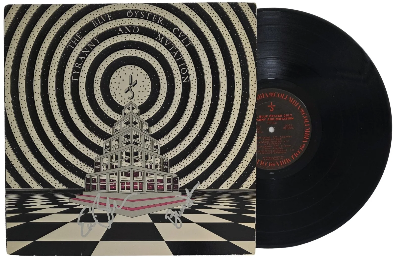 Blue Oyster Cult Signed Tyranny and Mutation Album COA Proof Autographed Vinyl, изображение 2