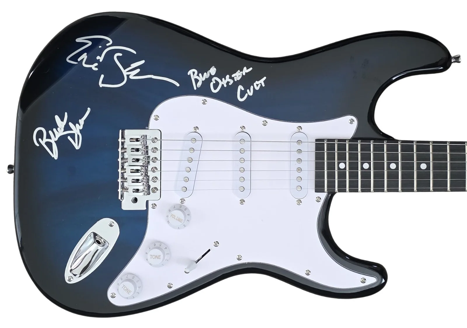 Blue Oyster Cult Band Signed Full Size Electric Guitar COA Proof Autographed, изображение 3