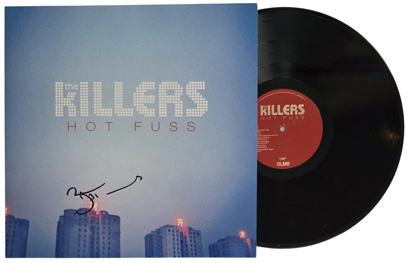 Brandon Flowers Signed The Killers Hot Fuss Album COA Proof Autographed Vinyl, image 2