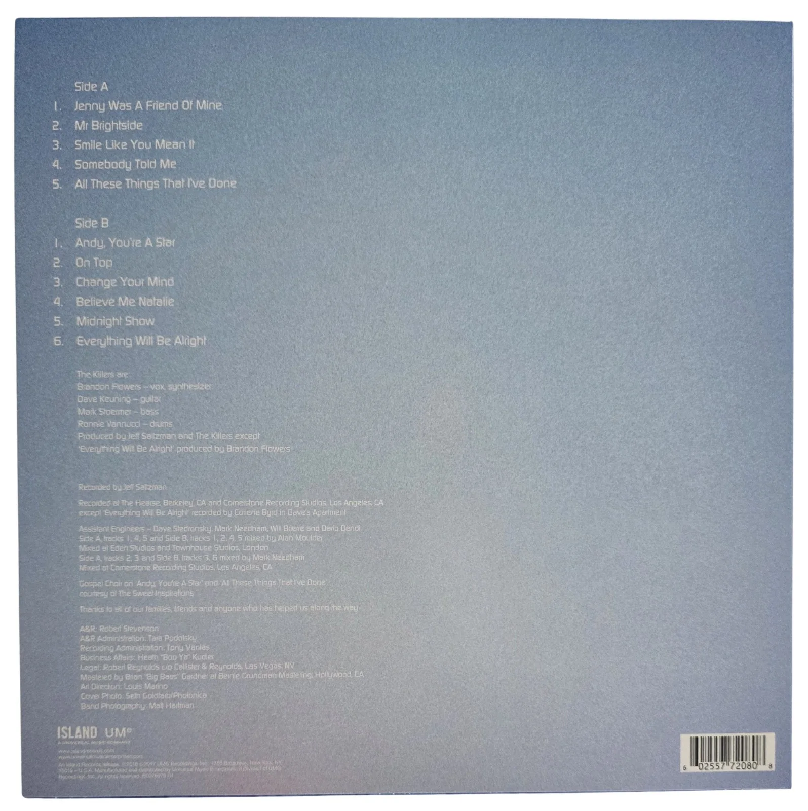 Brandon Flowers Signed The Killers Hot Fuss Album COA Proof Autographed Vinyl, image 5