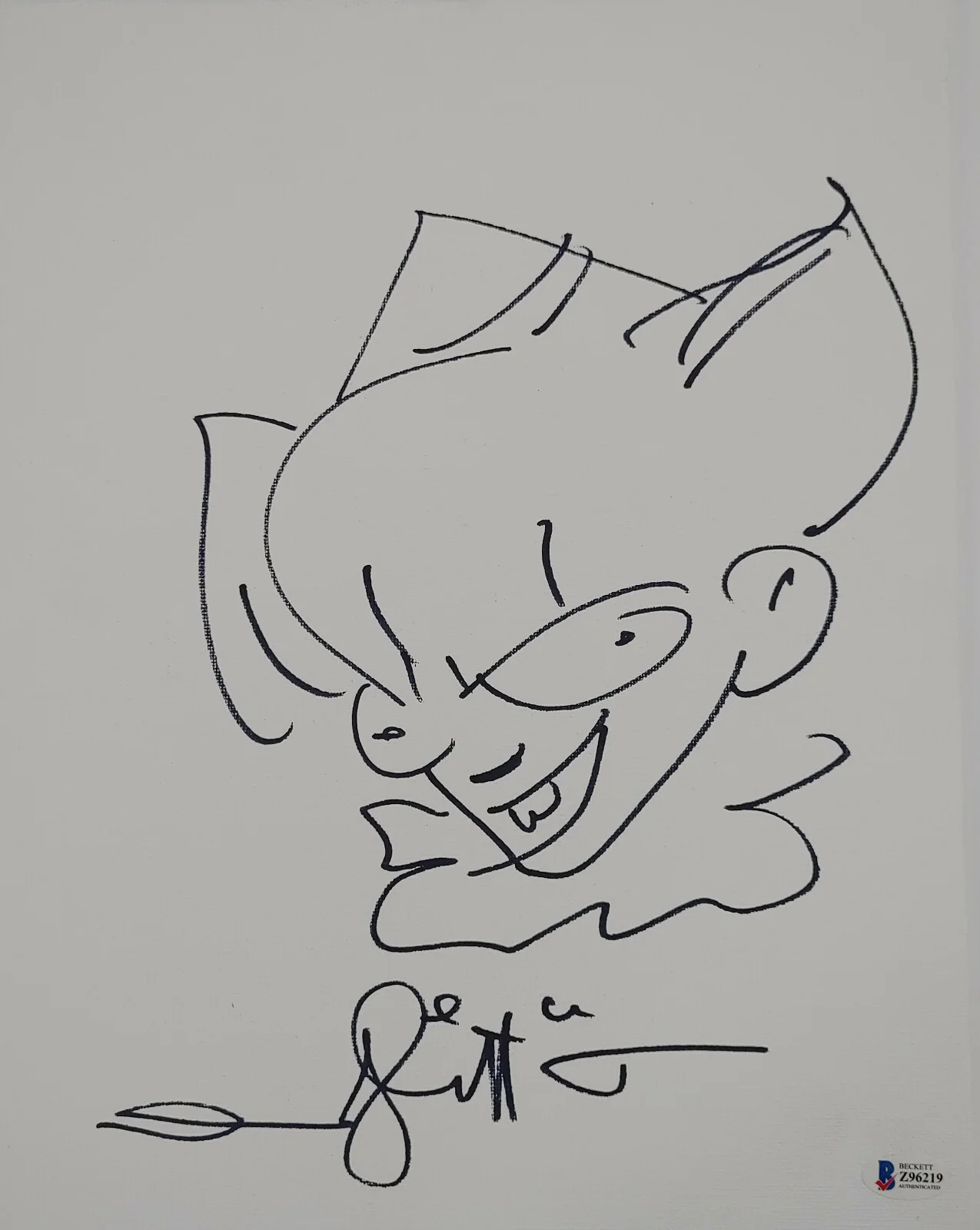 Andres Andy Muschietti — Andres Andy Muschietti autographed 11x14 original sketch COA exact Proof Beckett, image 2