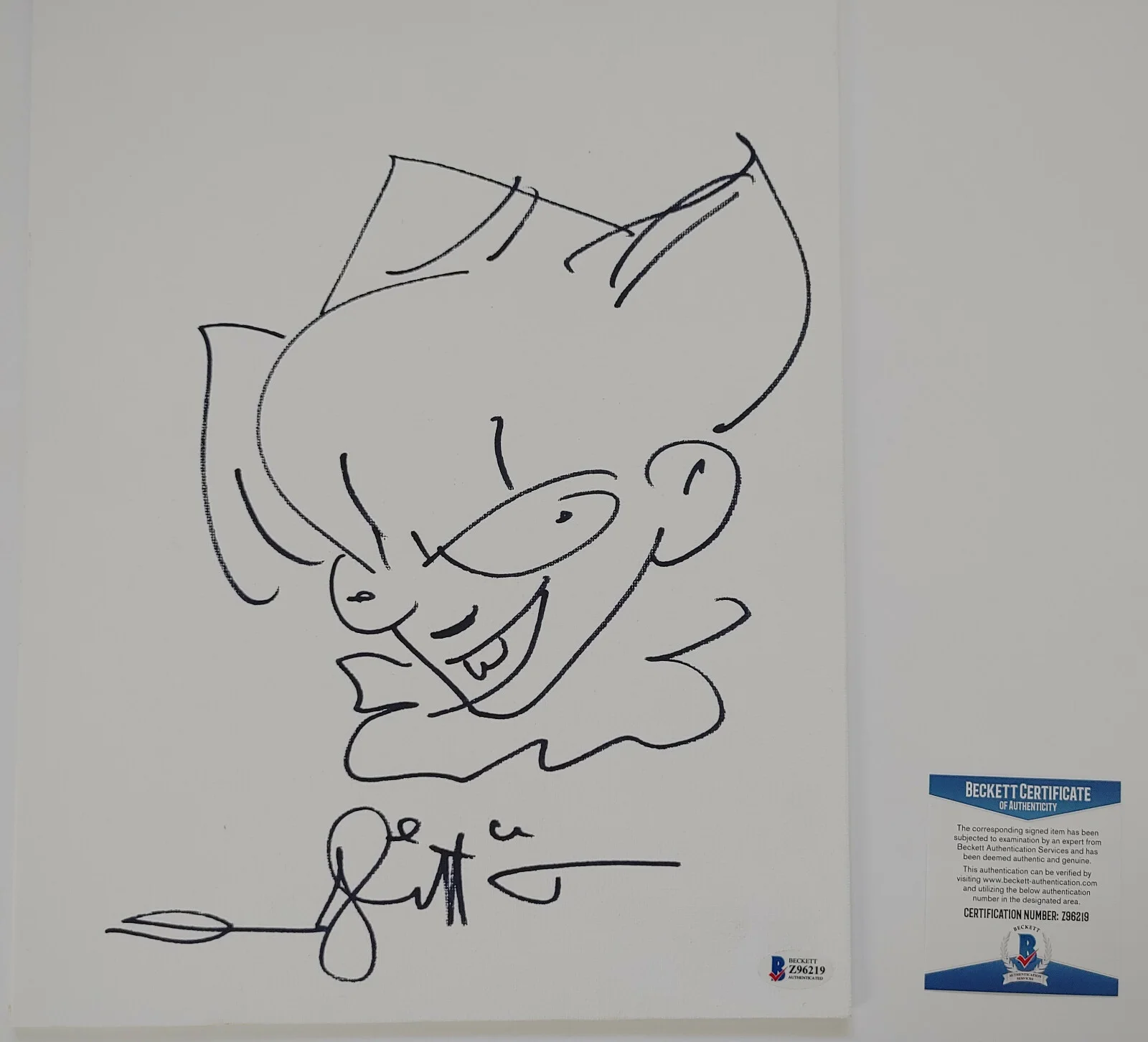 Andres Andy Muschietti — Andres Andy Muschietti autographed 11x14 original sketch COA exact Proof Beckett, image 3