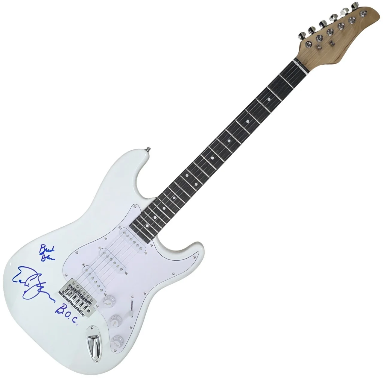 Blue Oyster Cult Signed Full Size Electric Guitar COA Exact Proof Autographed, изображение 2