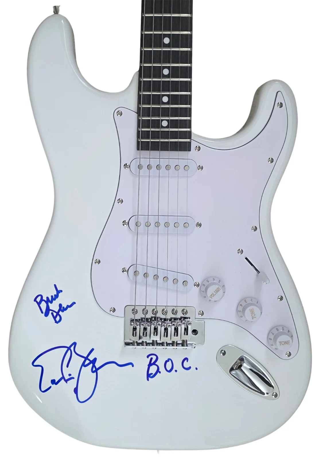 Blue Oyster Cult Signed Full Size Electric Guitar COA Exact Proof Autographed, изображение 3
